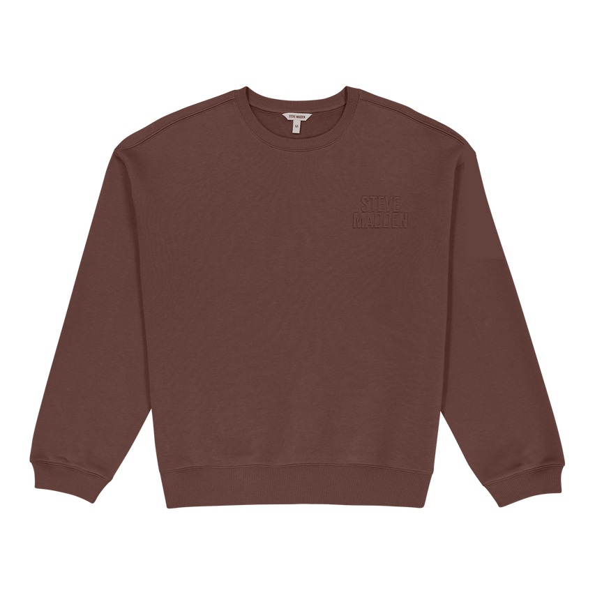 ROME BROWN/CHOCOLATE RELAXED CREW NECK SWEAT