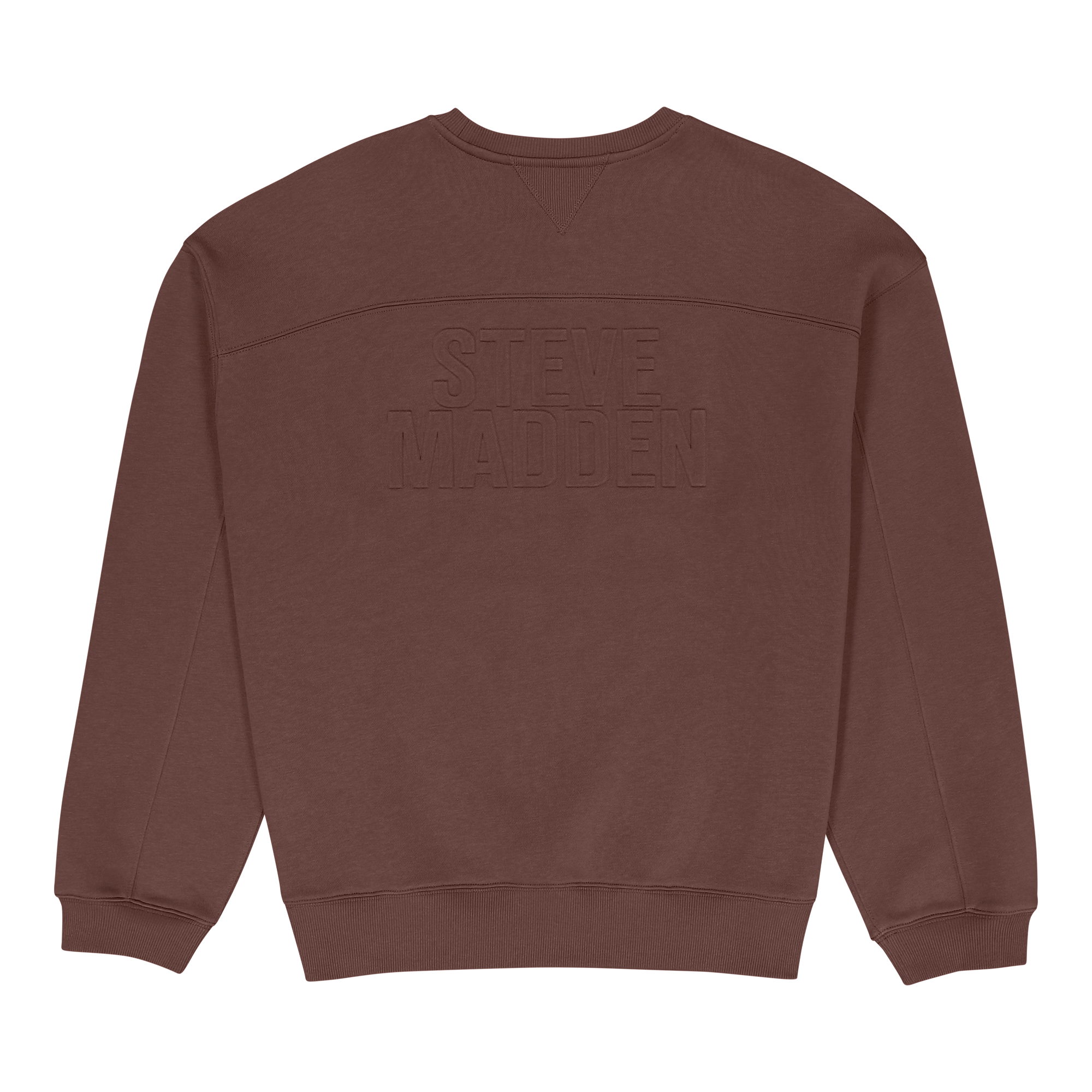 ROME BROWN/CHOCOLATE RELAXED CREW NECK SWEAT - view 2