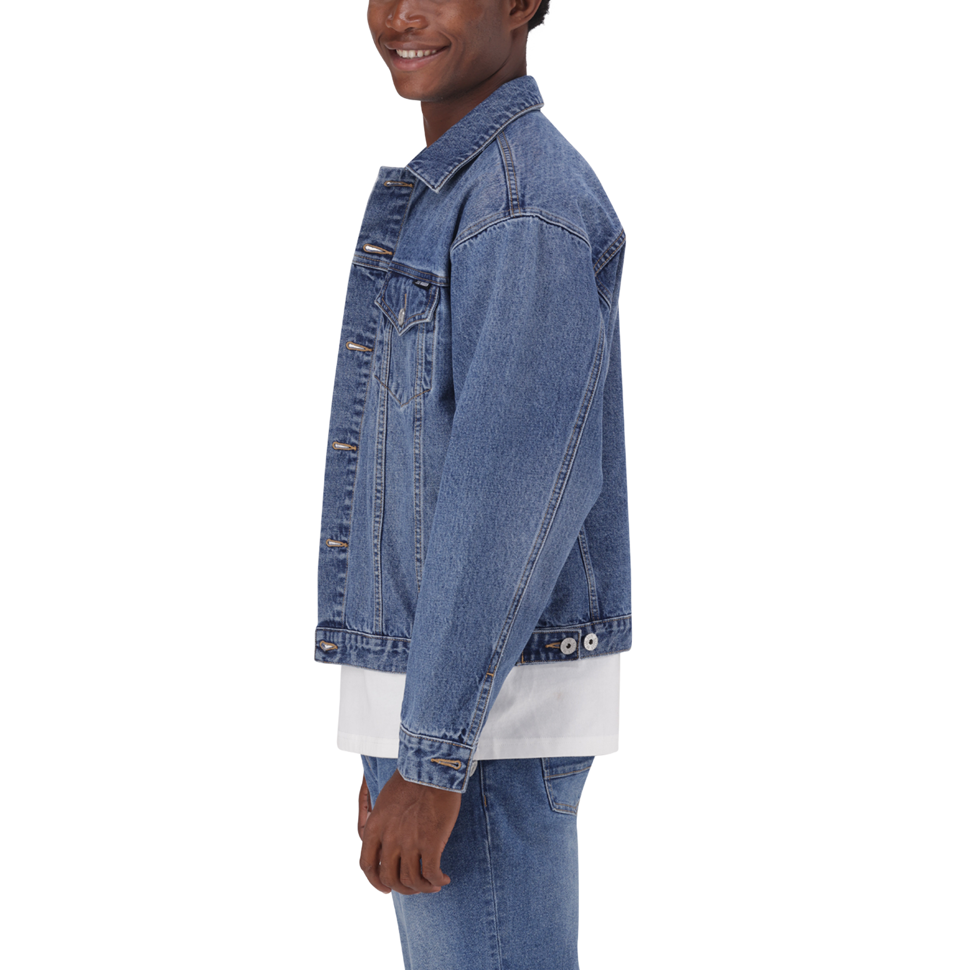 DODGE MID BLUE DENIM TRUCKER JACKET – Steve Madden South Africa