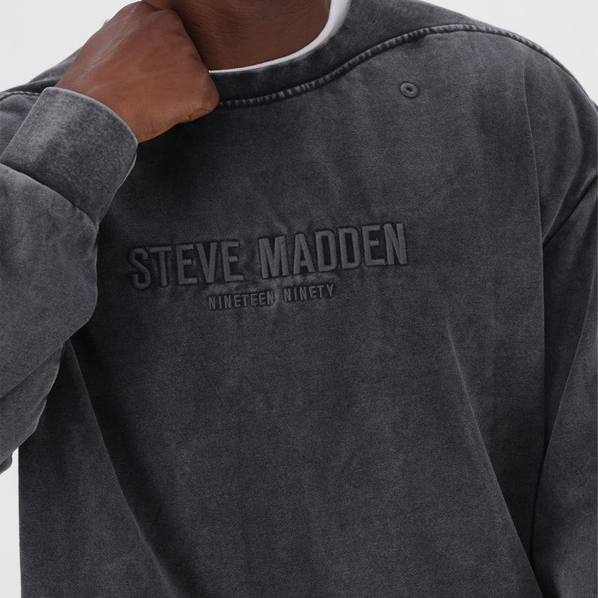 SERGIO SNOW WASH CREW NECK SWEAT - view 3