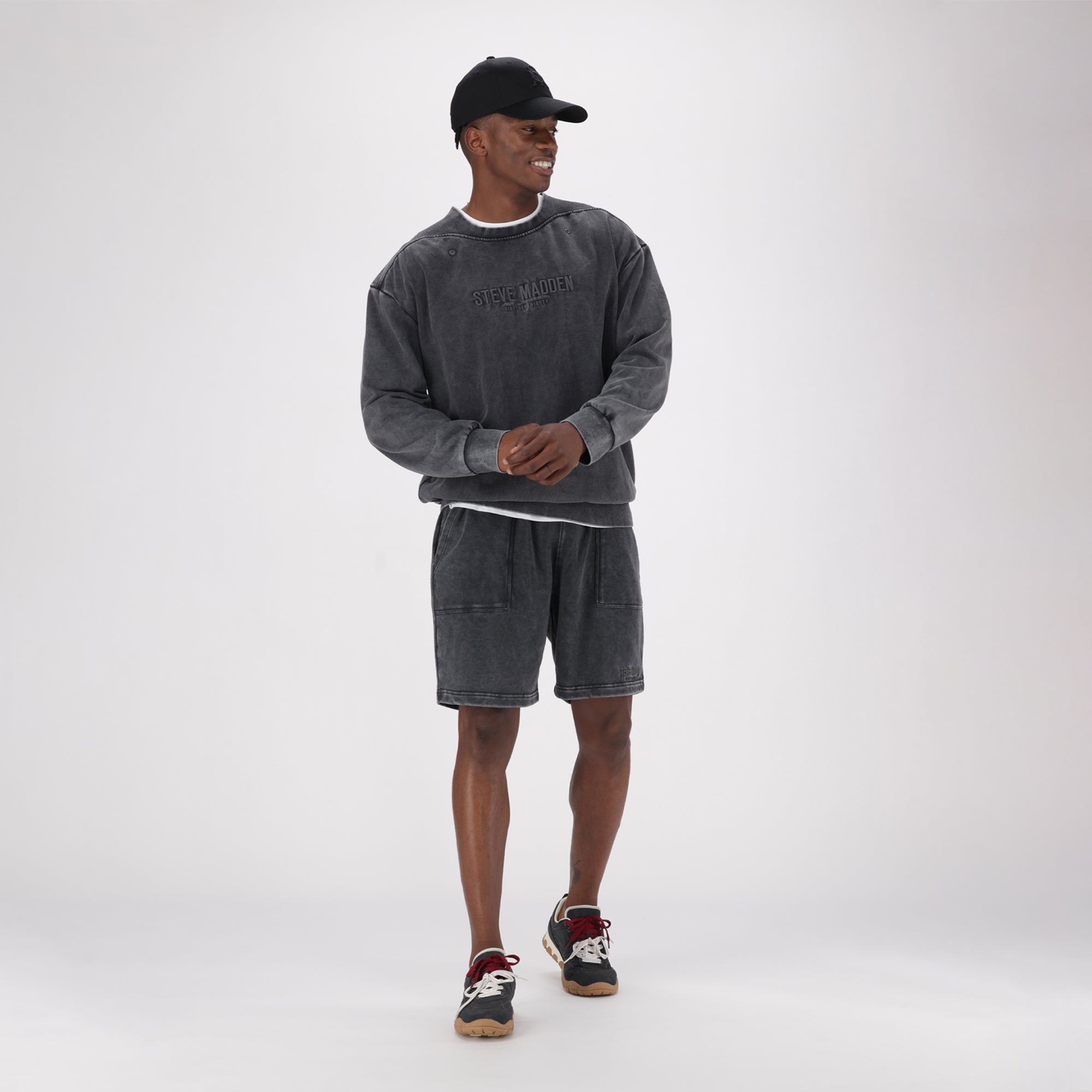 SERGIO SNOW WASH CREW NECK SWEAT - view 2