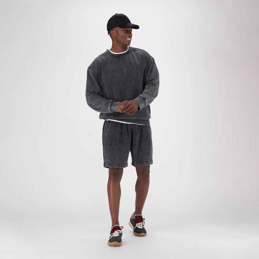 SERGIO SNOW WASH CREW NECK SWEAT - view 2
