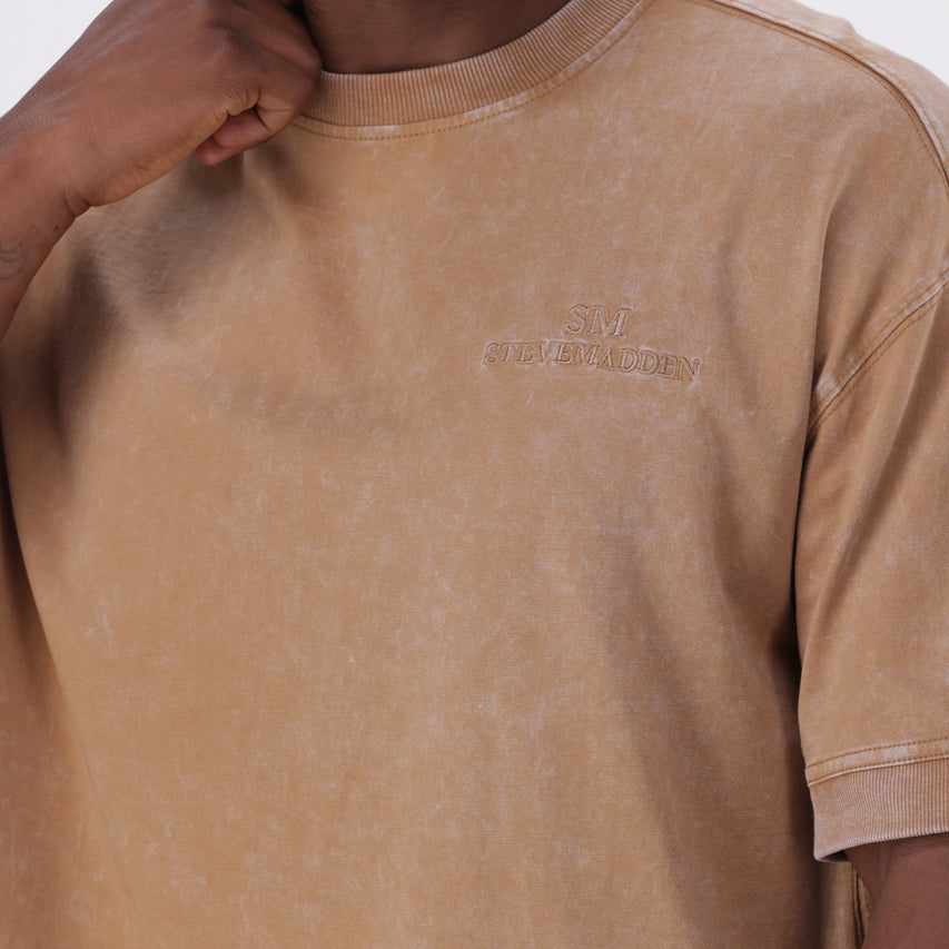 CARL BROWN/CHOCOLATE CREW NECK T-SHIRT - view 3
