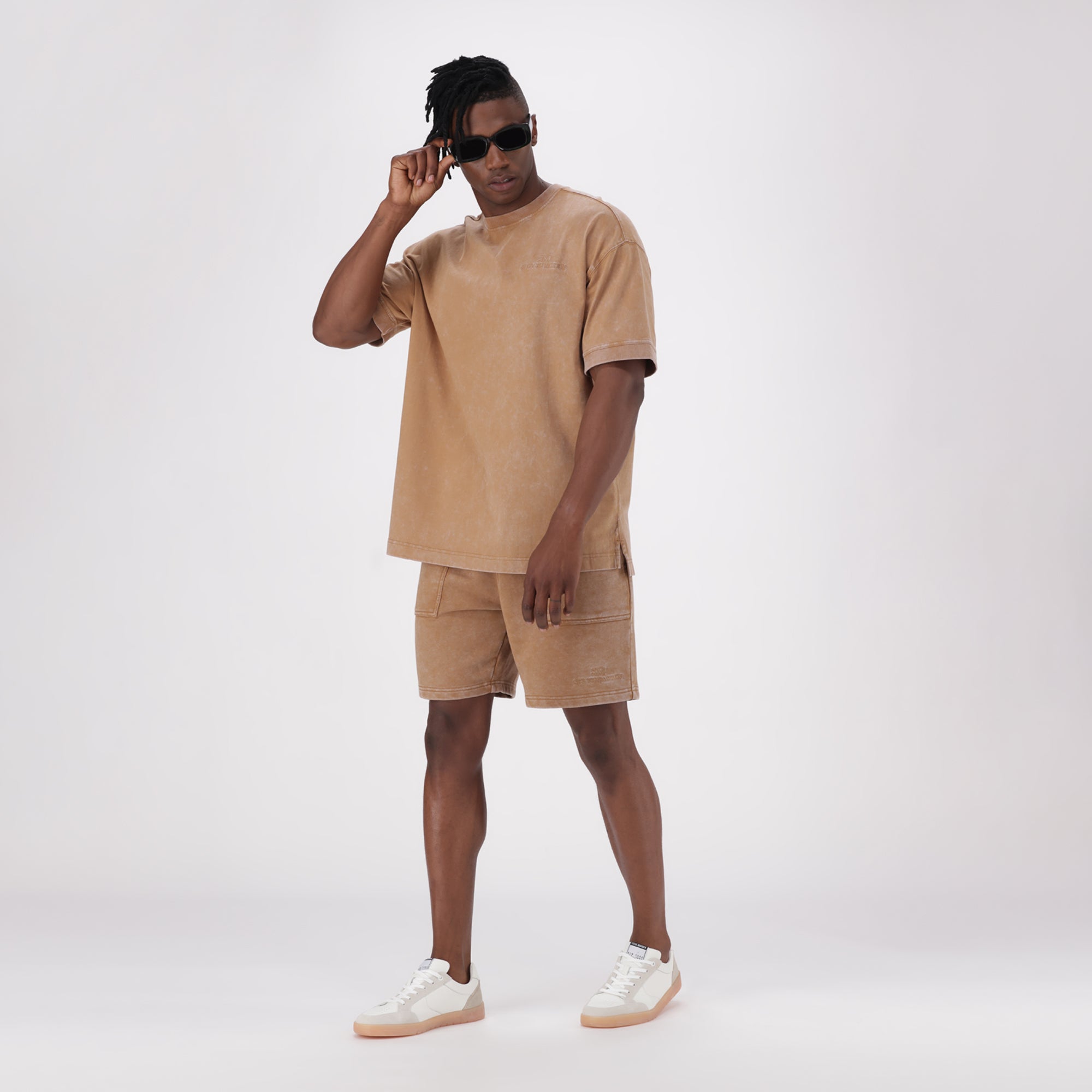 CARL BROWN/CHOCOLATE CREW NECK T-SHIRT - view 4
