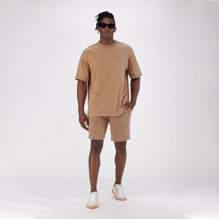 ROCKI BROWN/CHOCOLATE JOGGER SHORTS - view 3