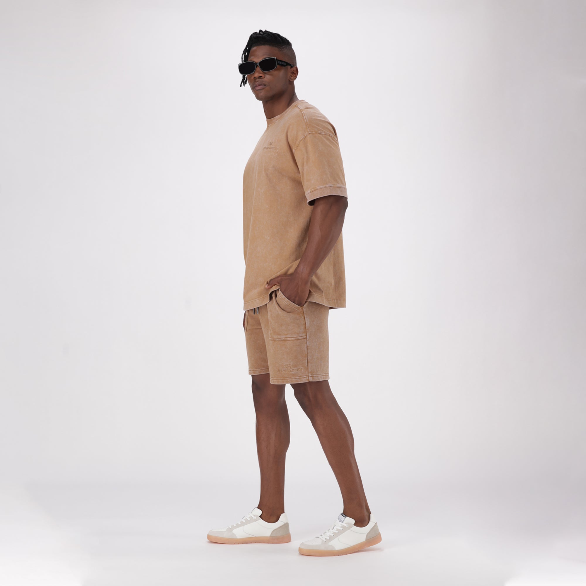 ROCKI BROWN/CHOCOLATE JOGGER SHORTS - view 4