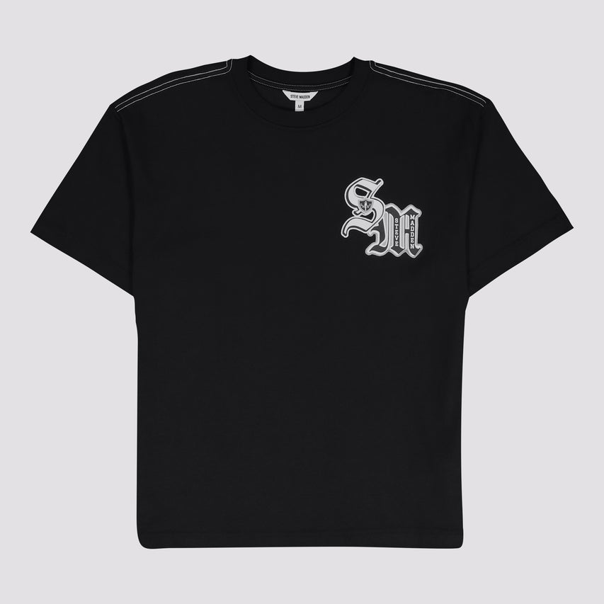 LEVIN BLACK CREW NECK T-SHIRT - view 8