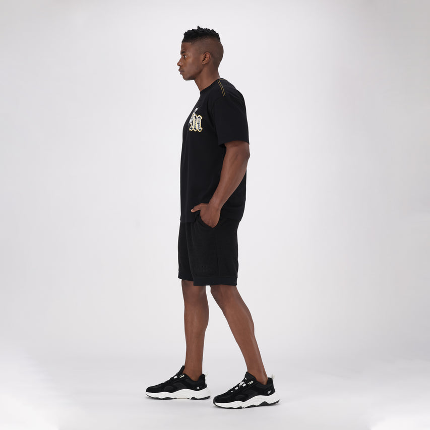 LEVIN BLACK CREW NECK T-SHIRT - view 5