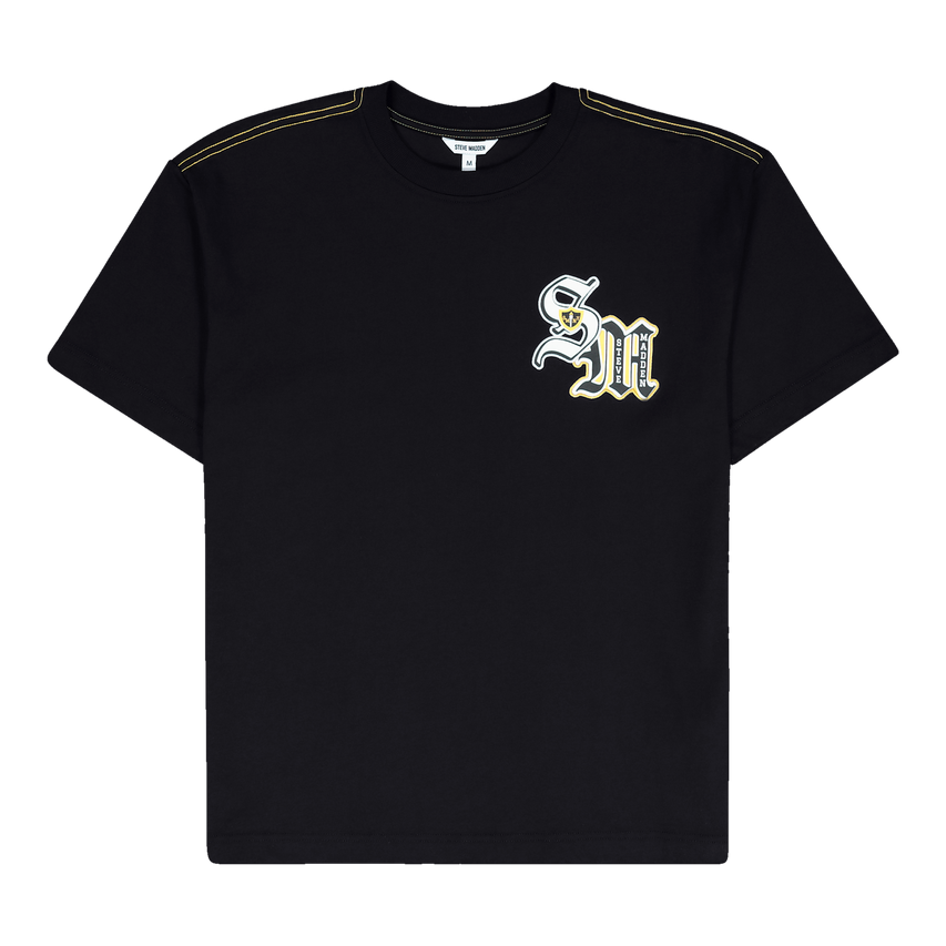 LEVIN BLACK CREW NECK T-SHIRT - view 7