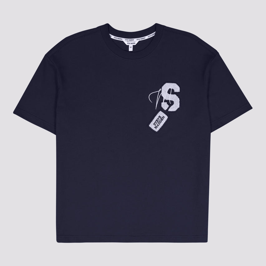 RAFAL NAVY CREW NECK T-SHIRT - view 2