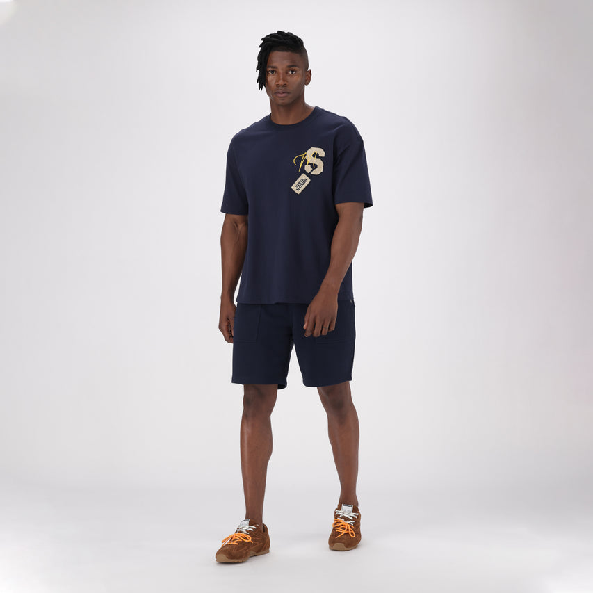 JOSE NAVY JOGGER SHORTS - view 5
