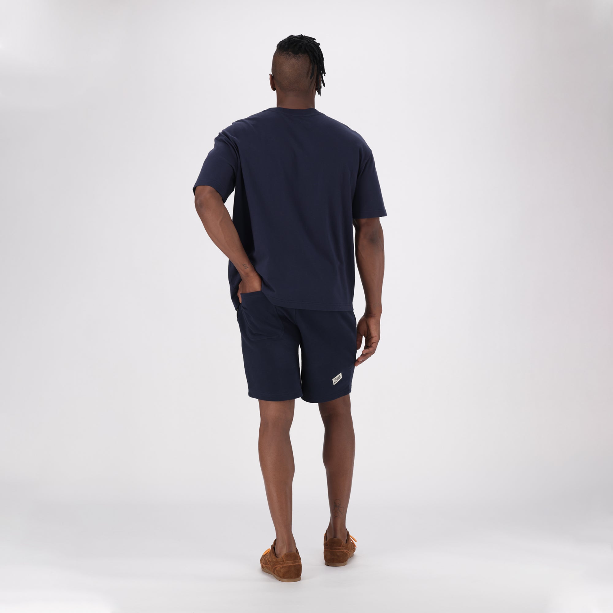 JOSE NAVY JOGGER SHORTS - view 4