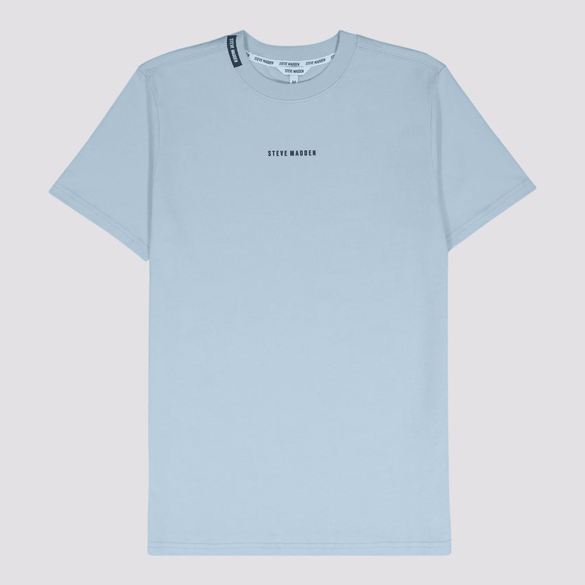 CHRISTIAN LIGHT BLUE CREW NECK T-SHIRT - view 7