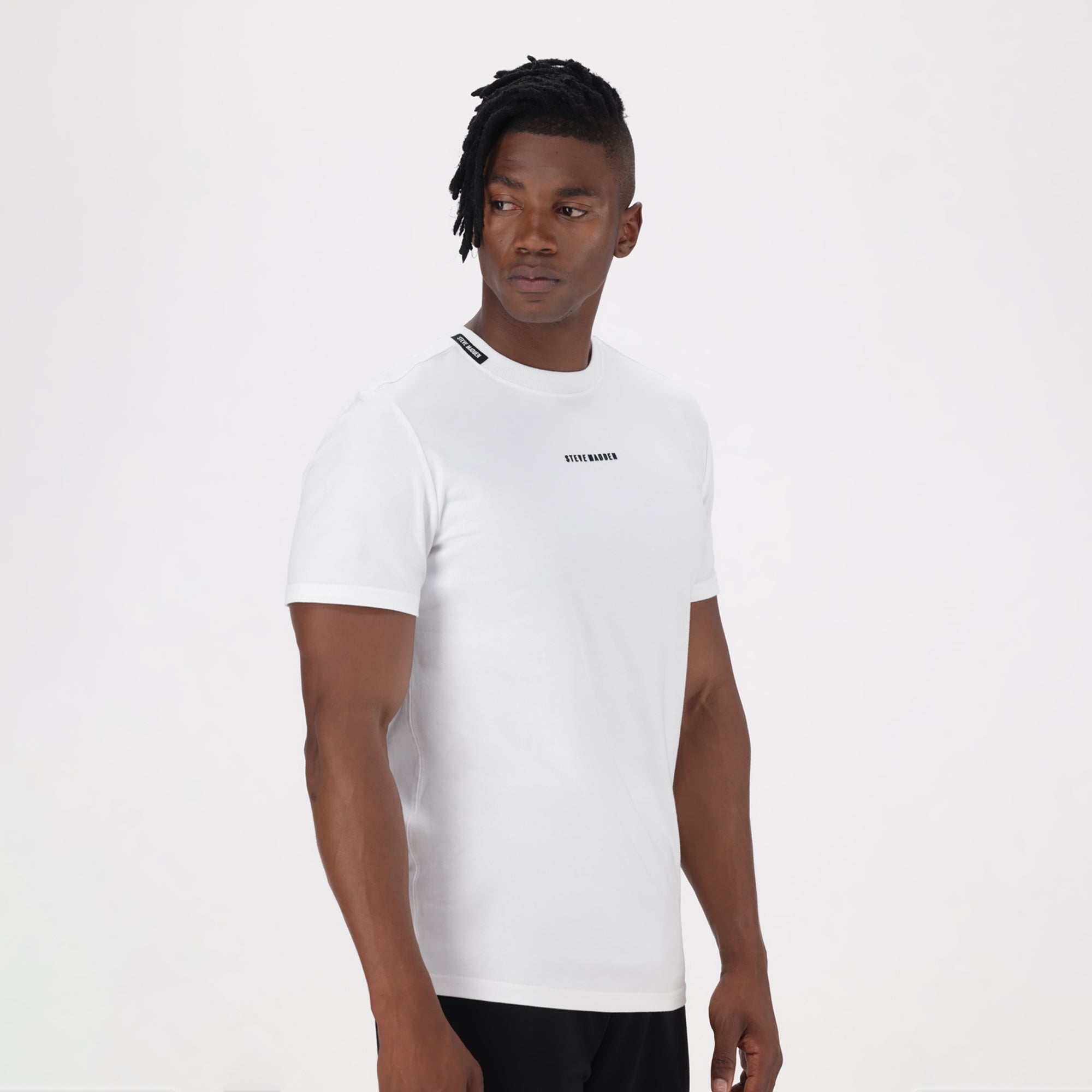 CHRISTIAN WHITE CREW NECK T-SHIRT