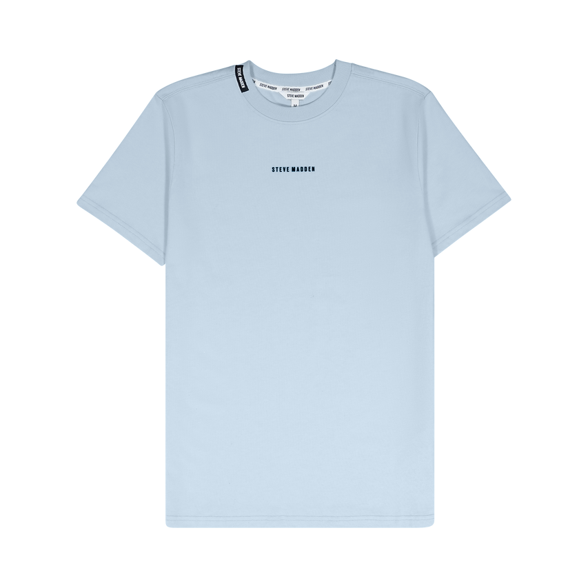 CHRISTIAN LIGHT BLUE CREW NECK T-SHIRT - view 7