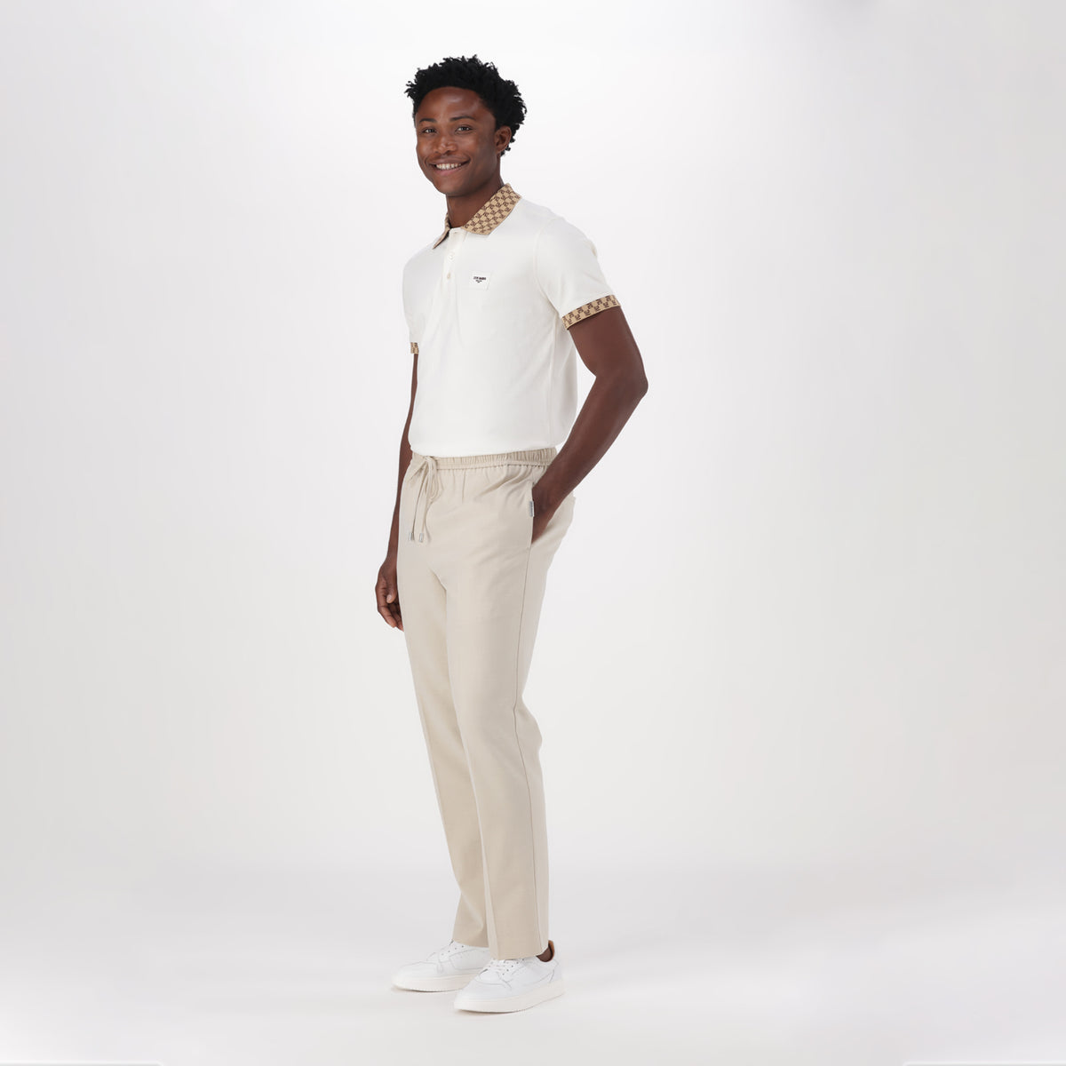 DARIS ECRU SMART JOGGER PANT - view 3