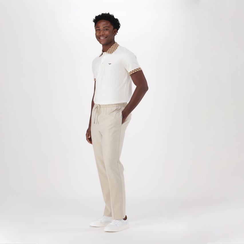 DARIS ECRU SMART JOGGER PANT - view 3