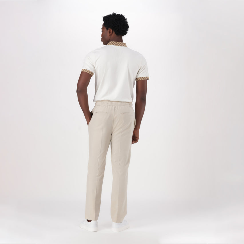 DARIS ECRU SMART JOGGER PANT - view 4