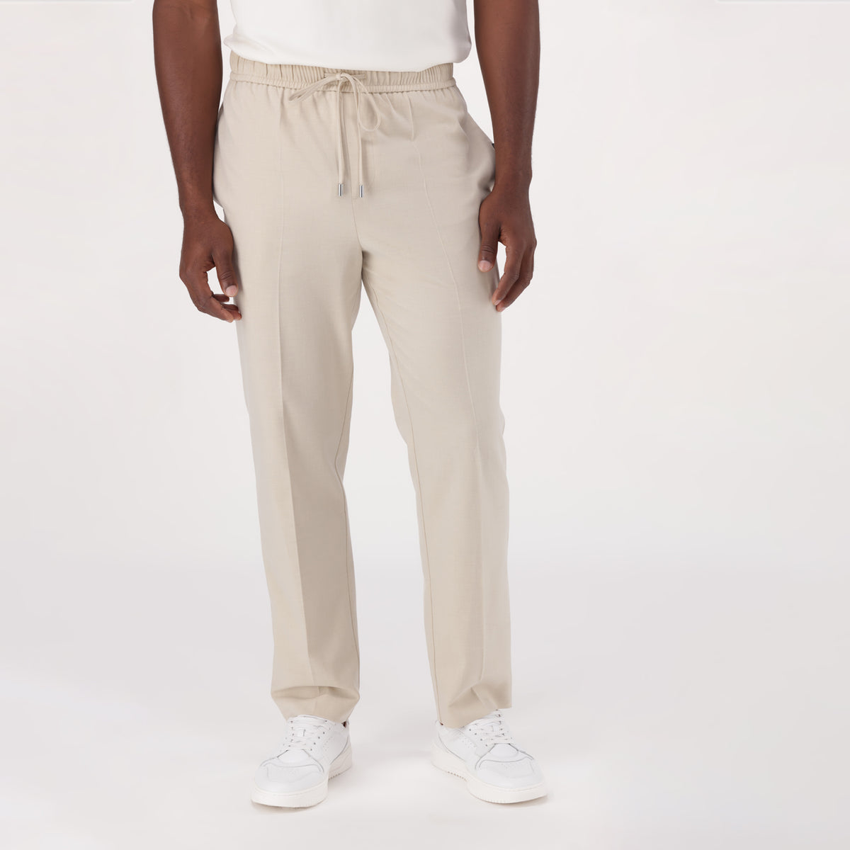 DARIS ECRU SMART JOGGER PANT