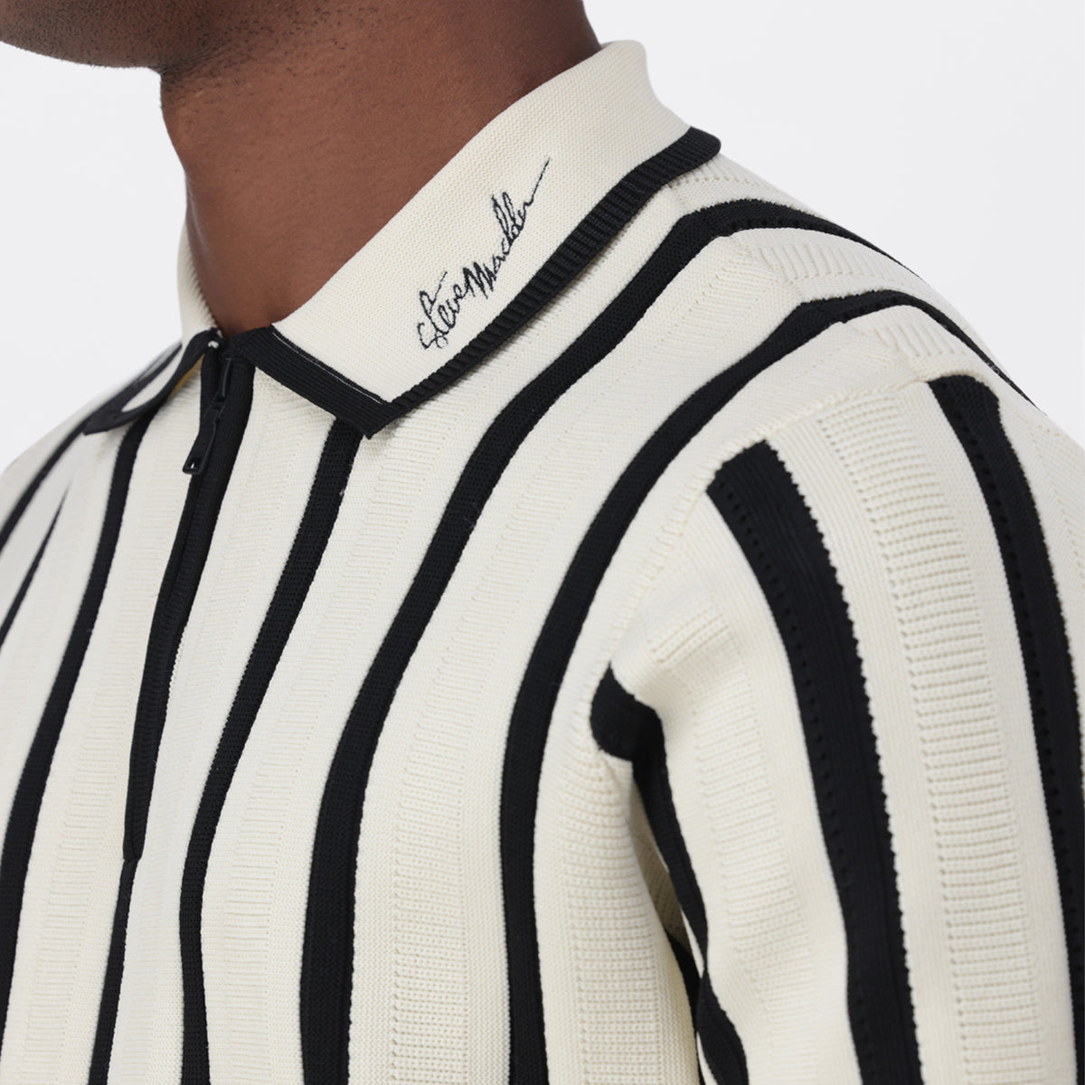 PABLO CREAM/BLACK CROCHET SHIRT - view 3