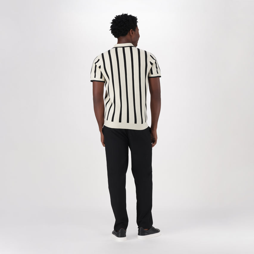 PABLO CREAM/BLACK CROCHET SHIRT - view 5
