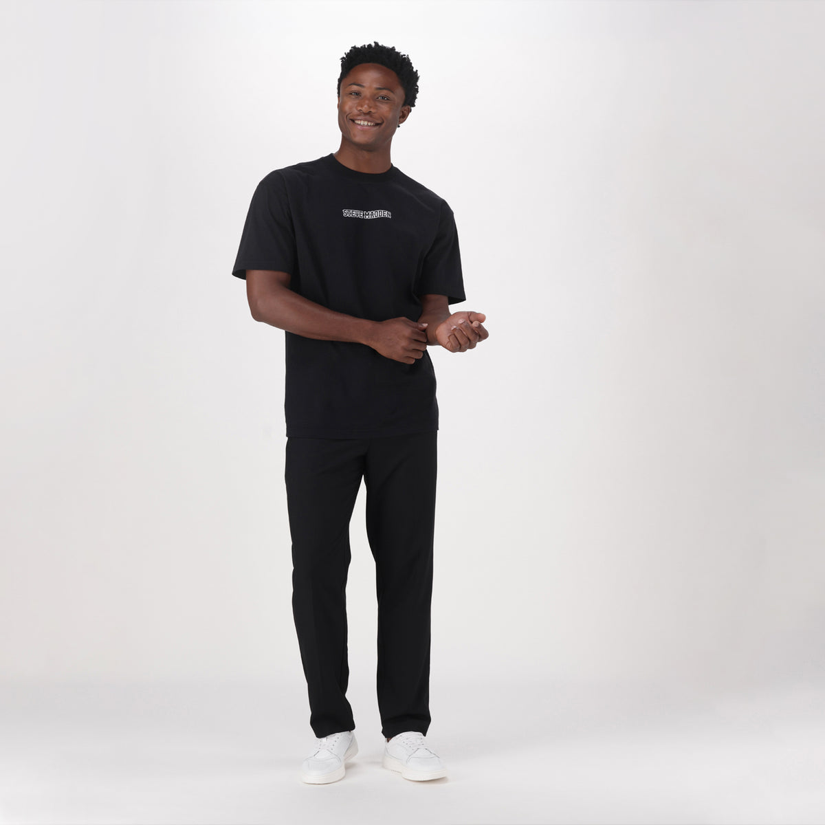 BOBBY BLACK CREW NECK T SHIRT - view 4