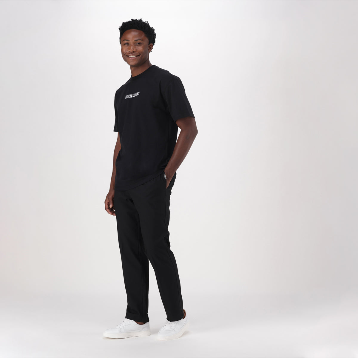 BOBBY BLACK CREW NECK T SHIRT - view 5