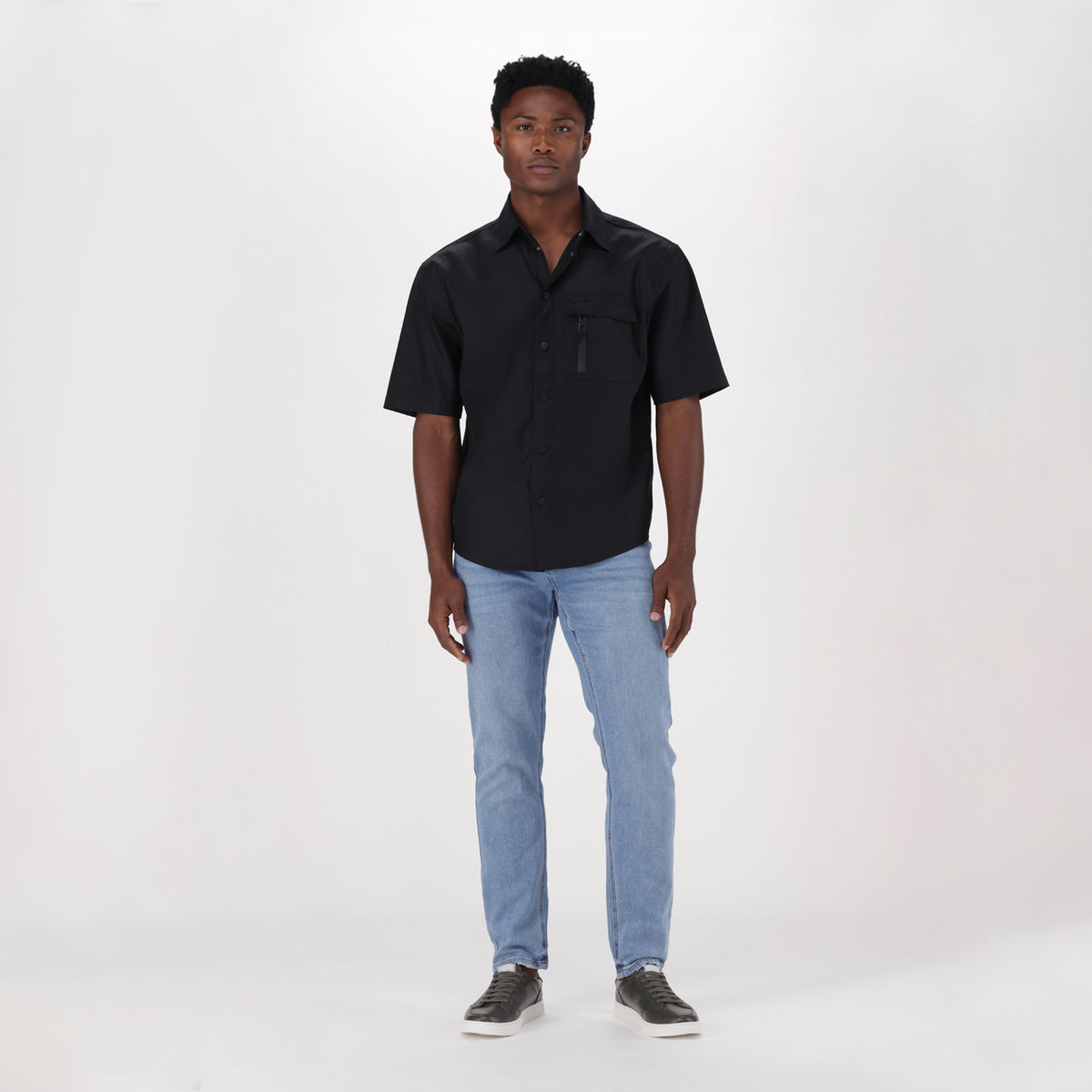 COLTON BLACK CARGO SHIRT - view 2