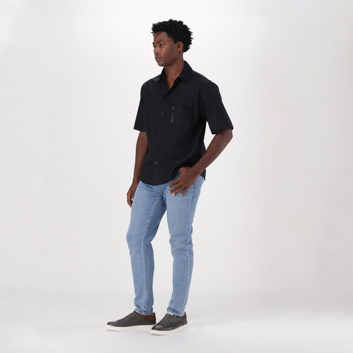 COLTON BLACK CARGO SHIRT - view 3