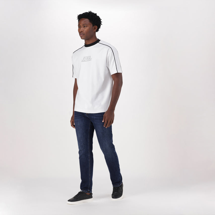 CASPER WHITE CREW NECK T-SHIRT - view 4