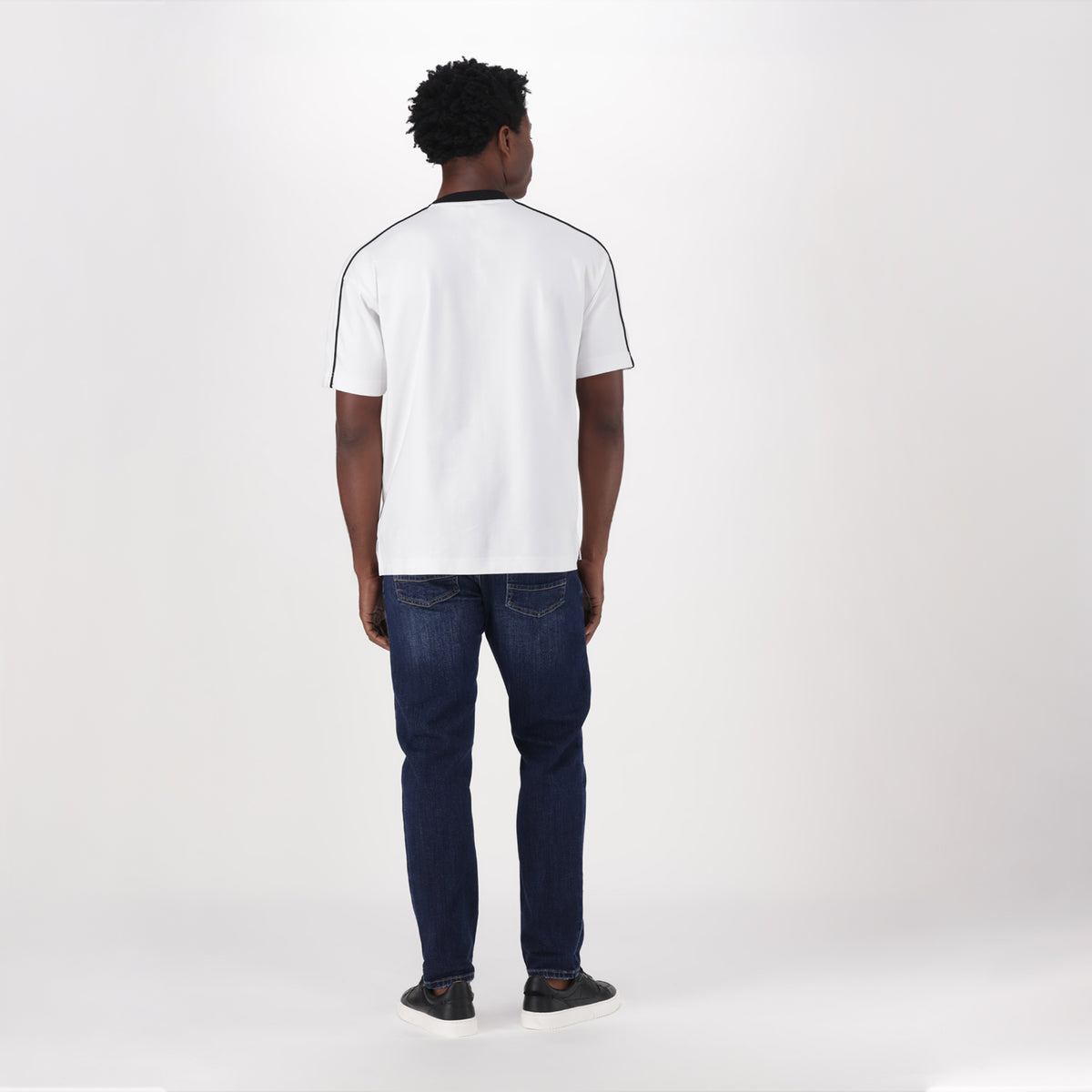 CASPER WHITE CREW NECK T-SHIRT - view 5