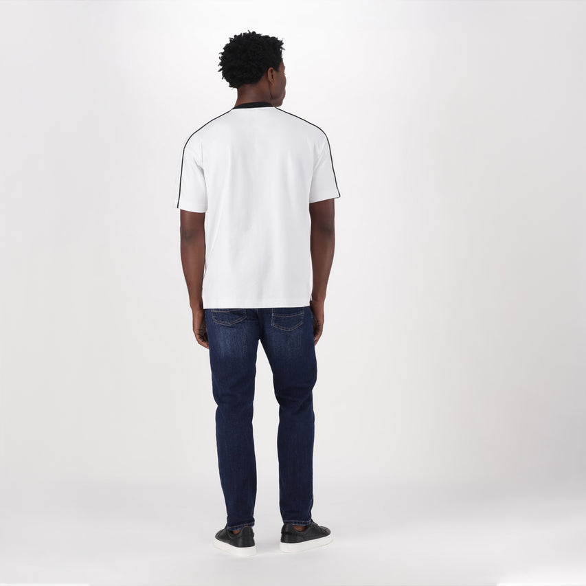 CASPER WHITE CREW NECK T-SHIRT - view 5