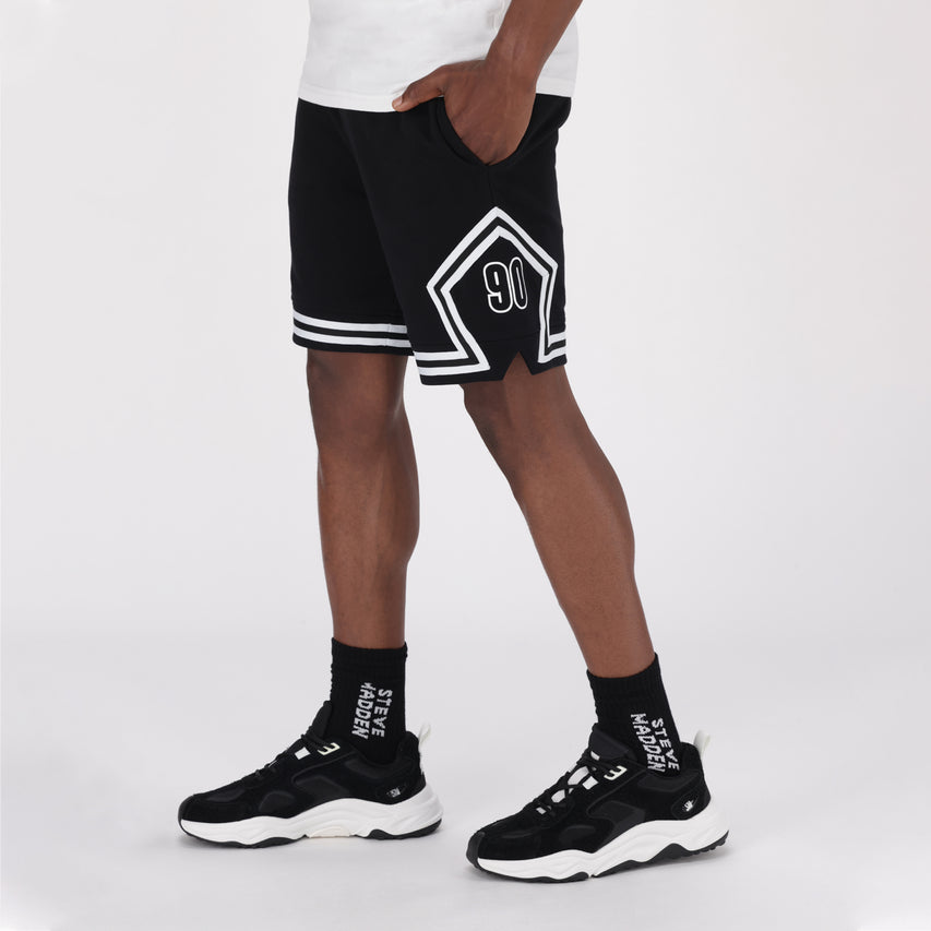 DIEGO BLACK JOGGER SHORTS - view 4