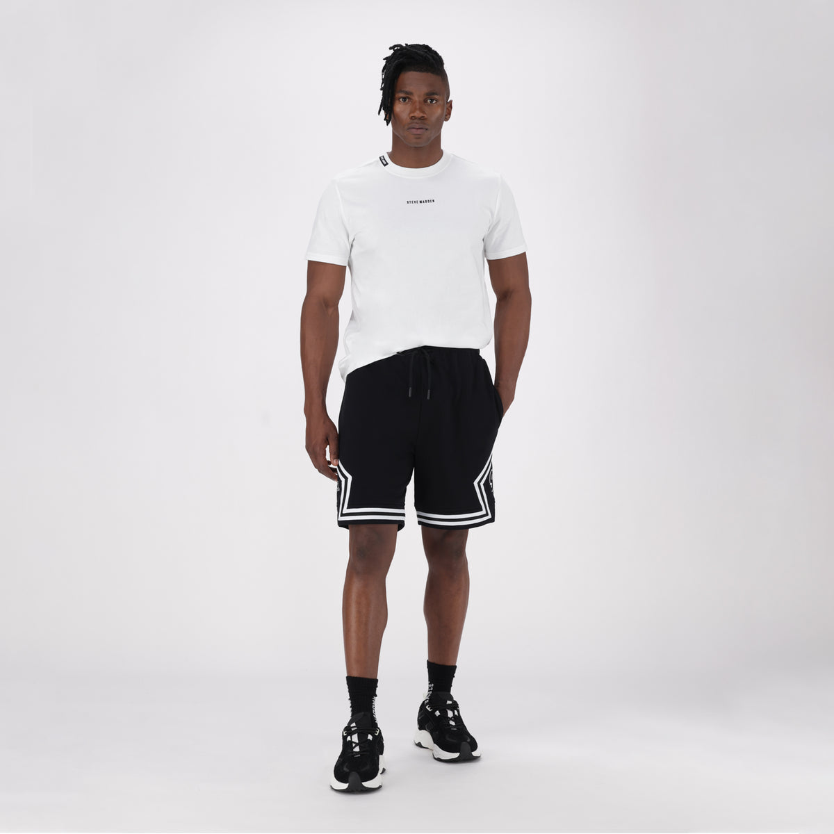 DIEGO BLACK JOGGER SHORTS