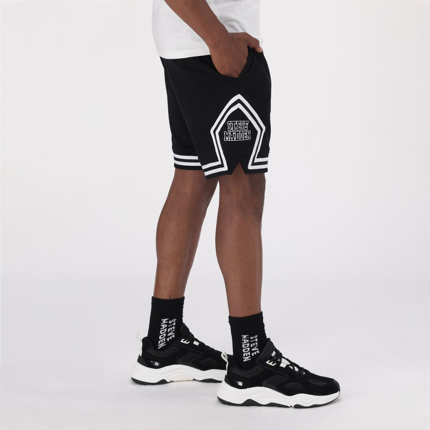 DIEGO BLACK JOGGER SHORTS - view 3