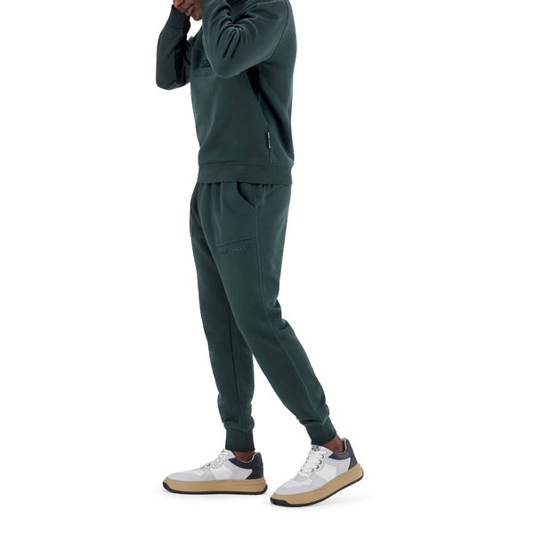 GREG PINE GREEN FLEECE JOGGERS