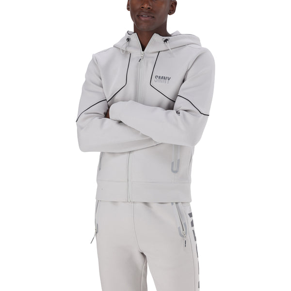 GREY SCUBA ZIP THRU HOODED SWEAT