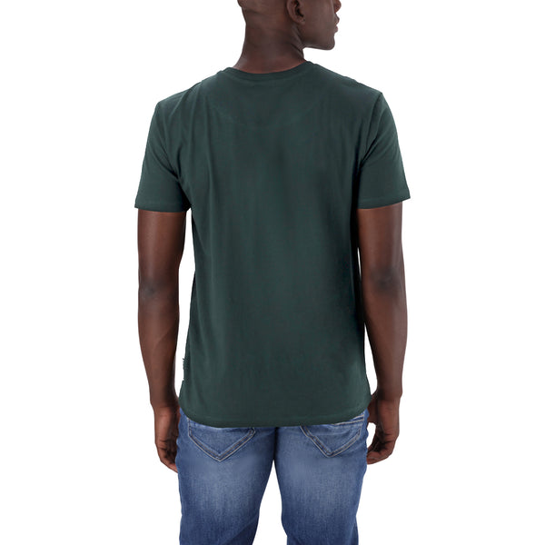 JAMIE CREW NECK LOGO TEE PINE GREEN