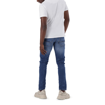 WILLIAM MID BLUE SLIM DENIM