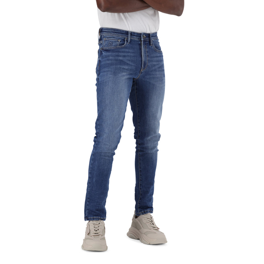 WILLIAM MID BLUE SLIM DENIM