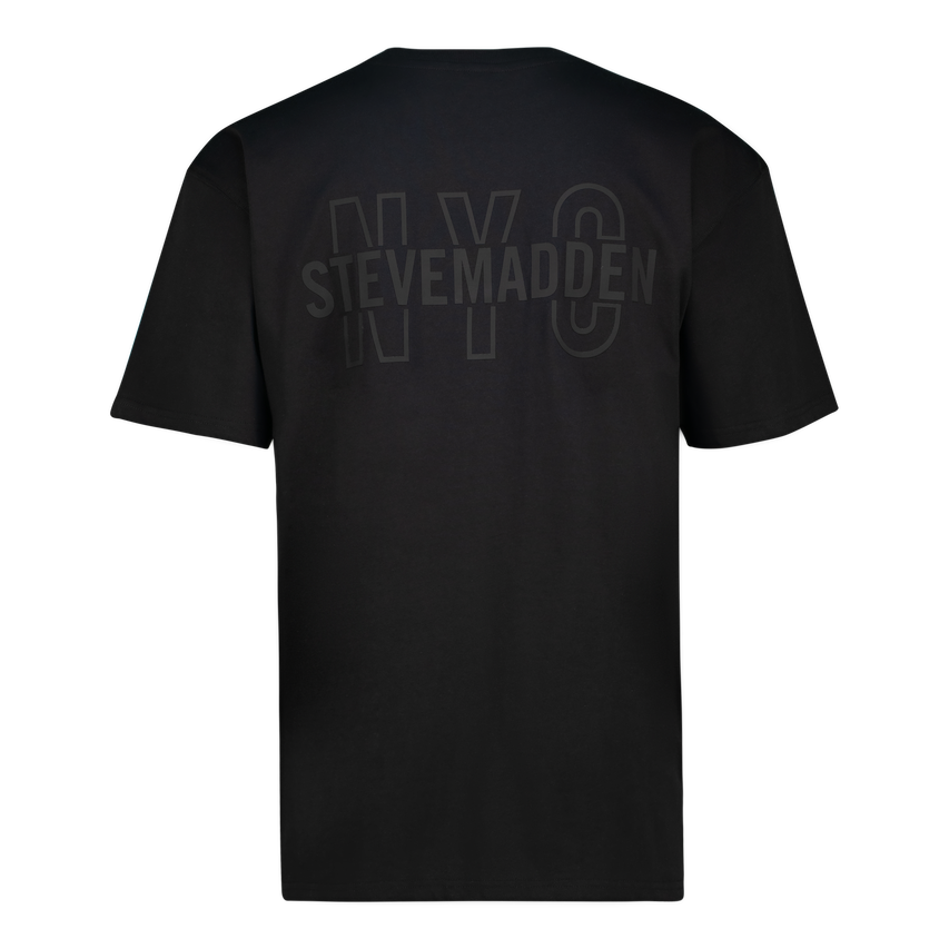 GRAYSON BLACK BOXY LOGO T-SHIRT – Steve Madden South Africa
