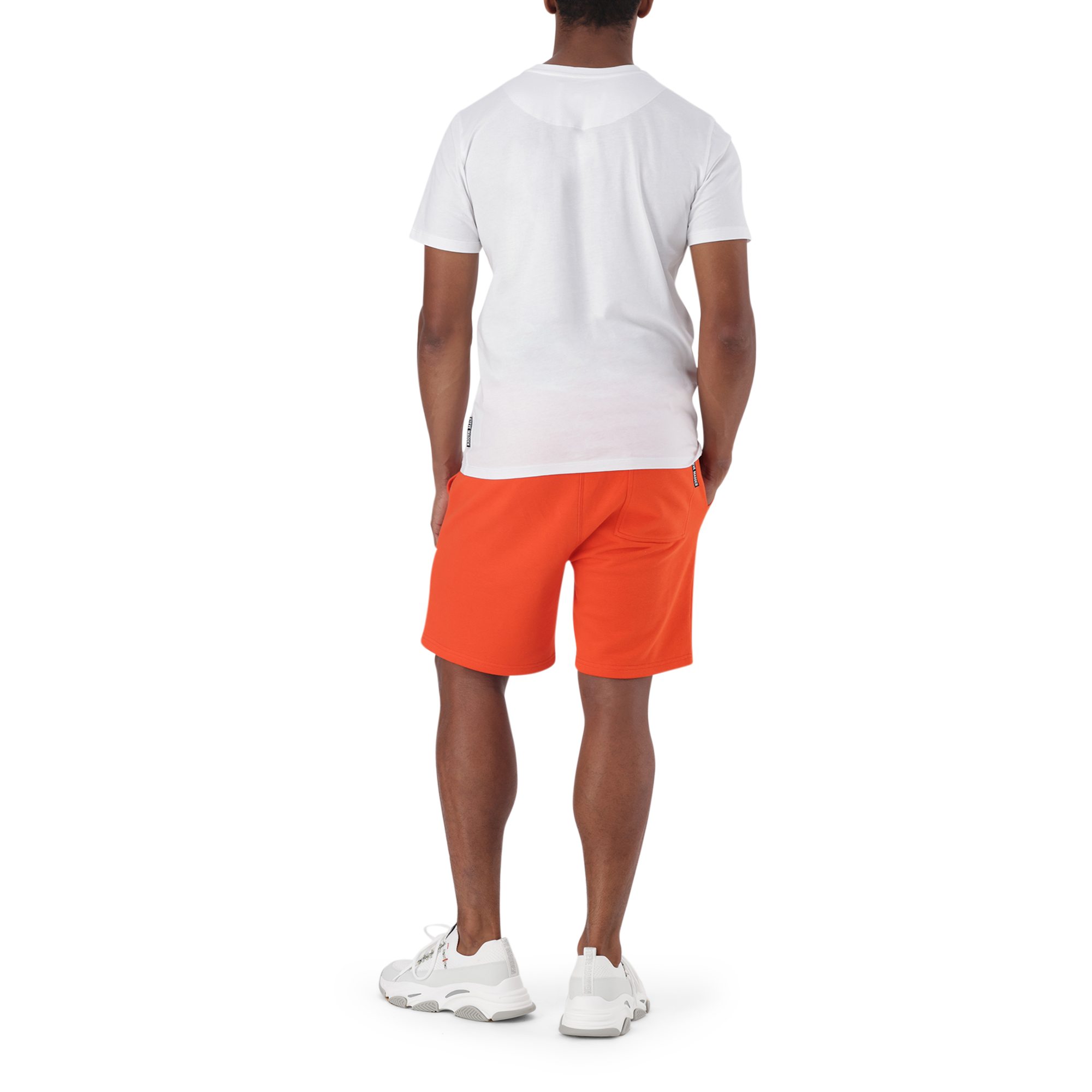 THOMAS WHITE CREW NECK LOGO T-SHIRT