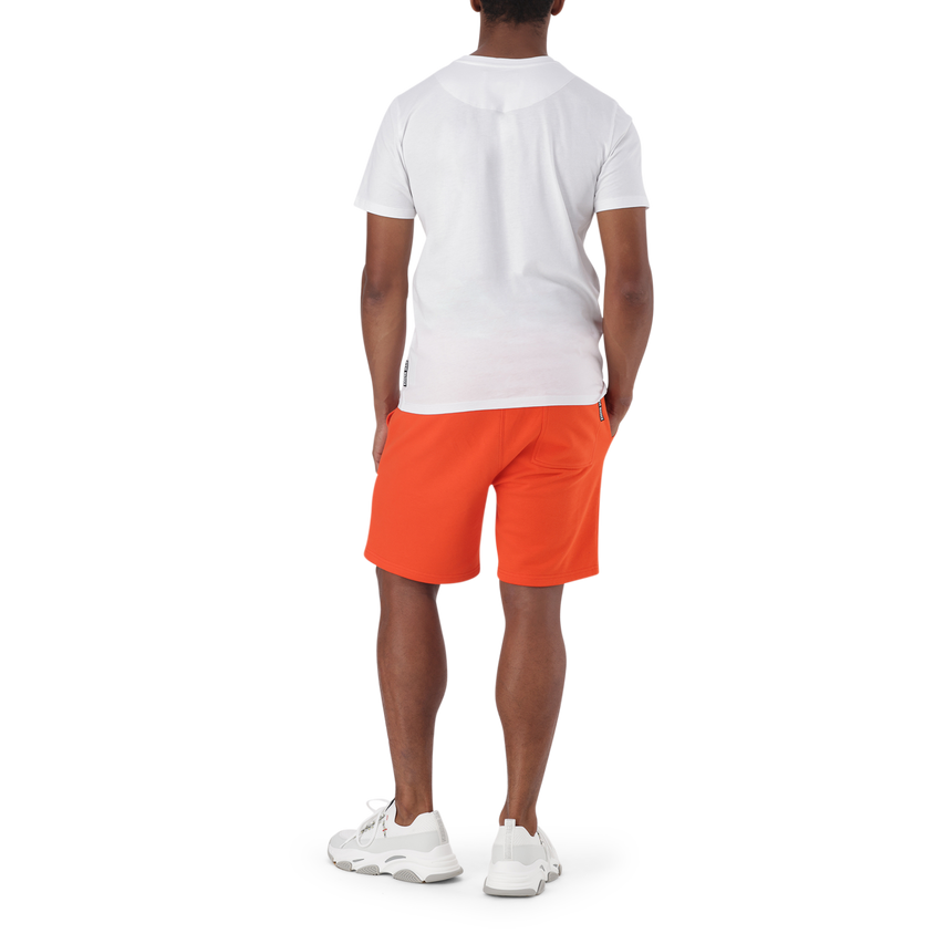 THOMAS WHITE CREW NECK LOGO T-SHIRT