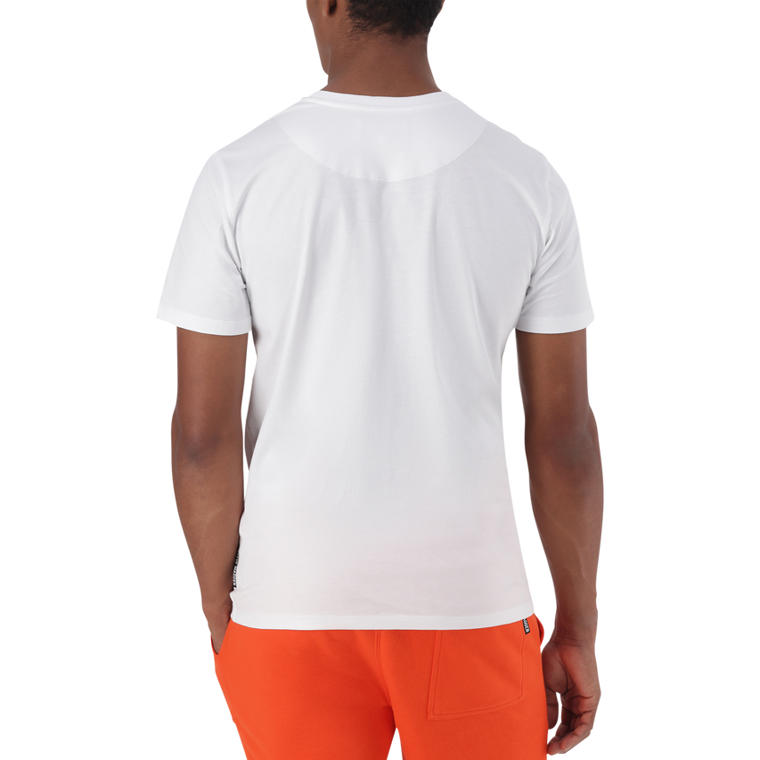 THOMAS WHITE CREW NECK LOGO T-SHIRT