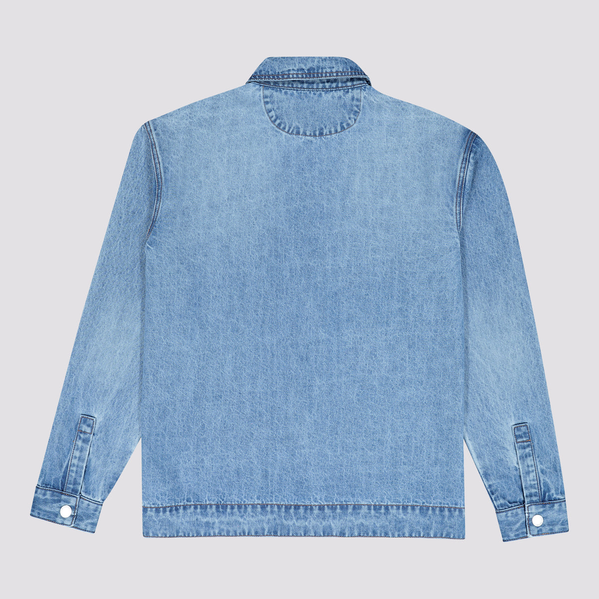 DYLAN MID BLUE DENIM SHACKET - view 8