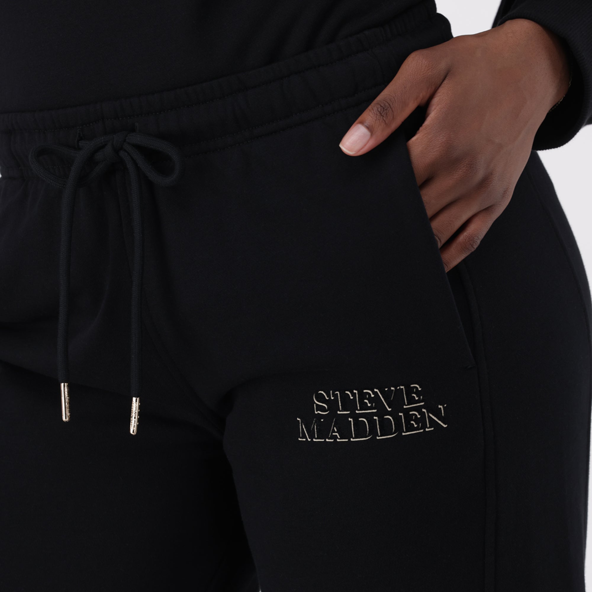 MOLLY BLACK WIDELEG JOGGER - view 2
