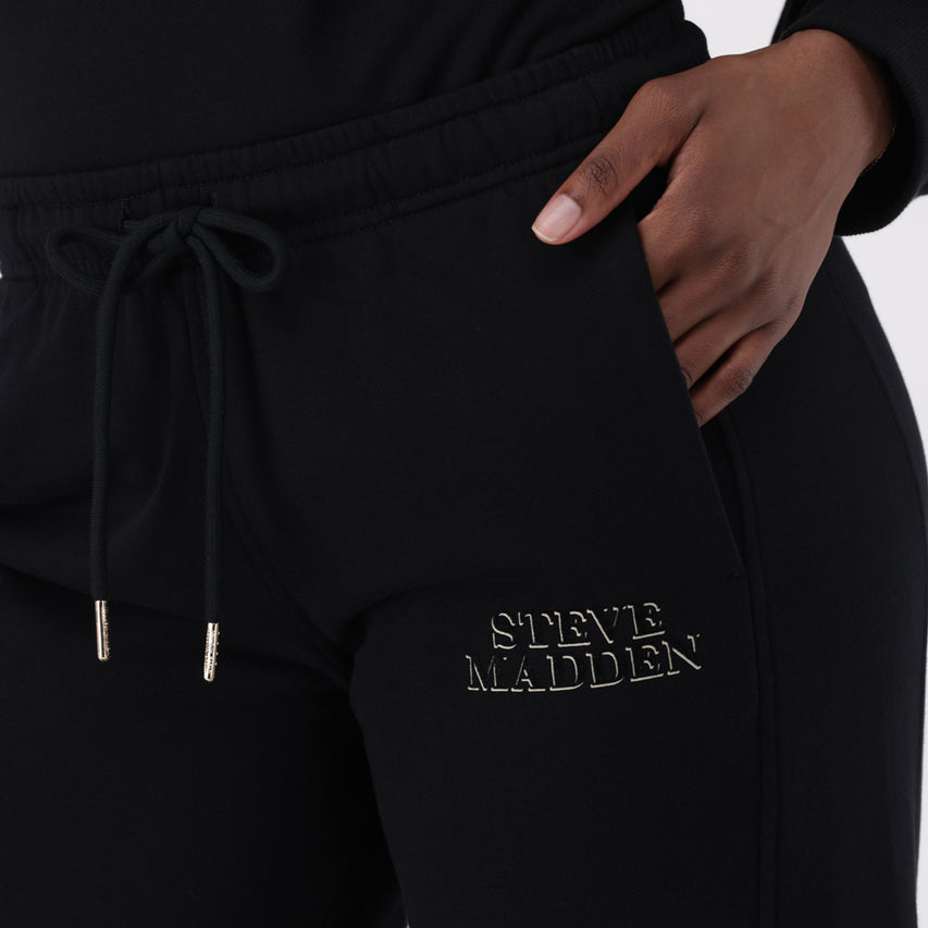 MOLLY BLACK WIDELEG JOGGER - view 2