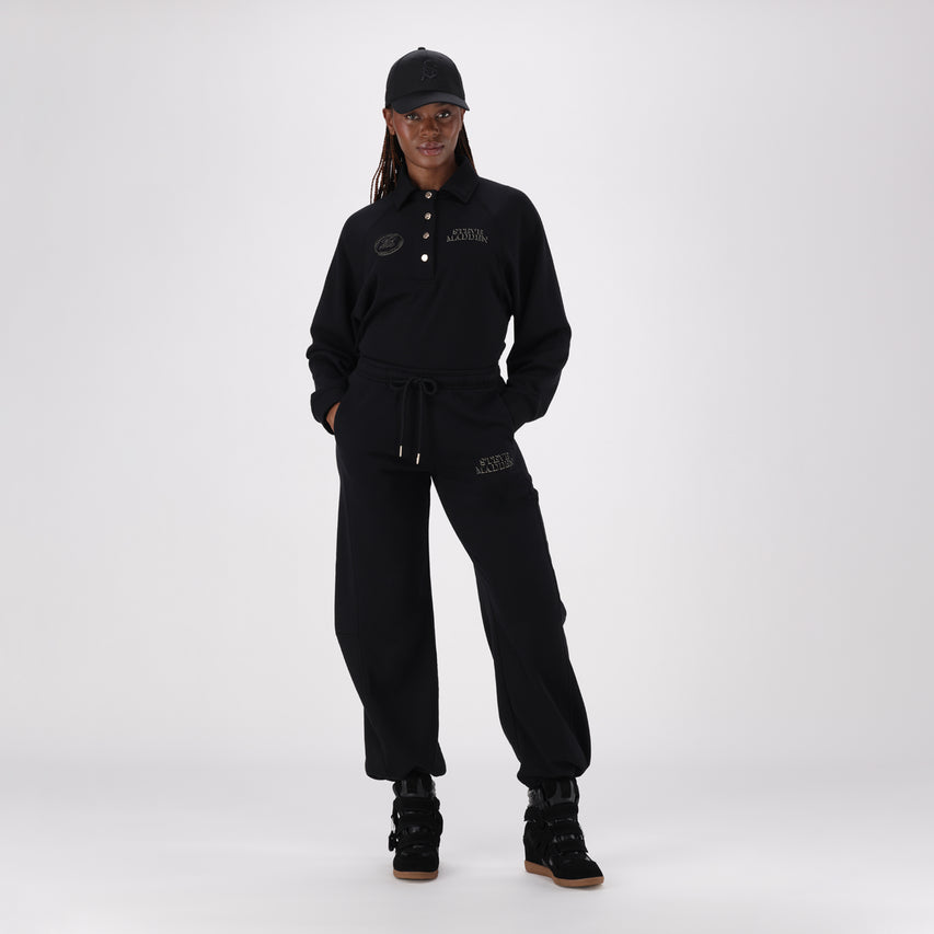 MOLLY BLACK WIDELEG JOGGER