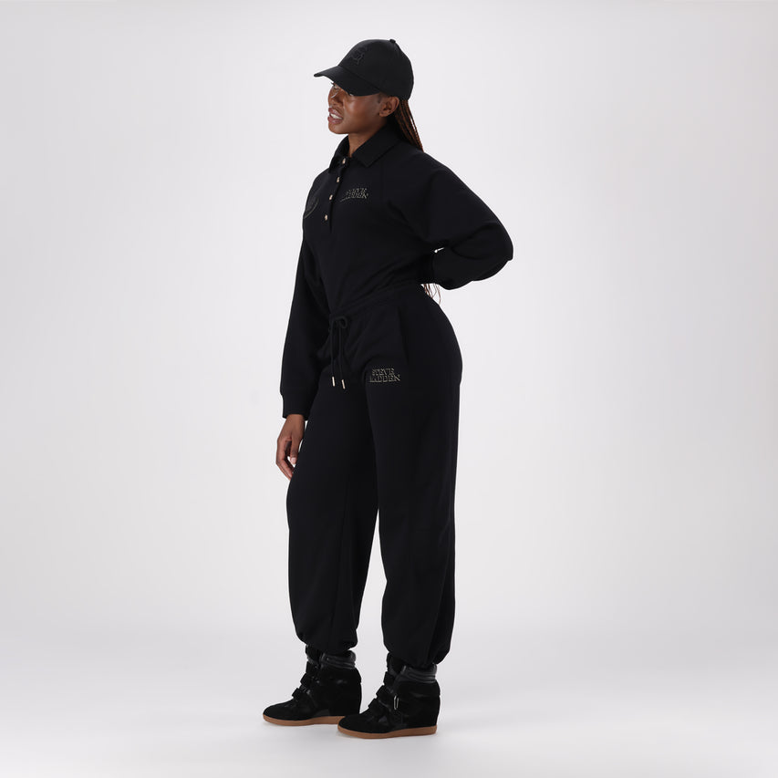 MOLLY BLACK WIDELEG JOGGER - view 5
