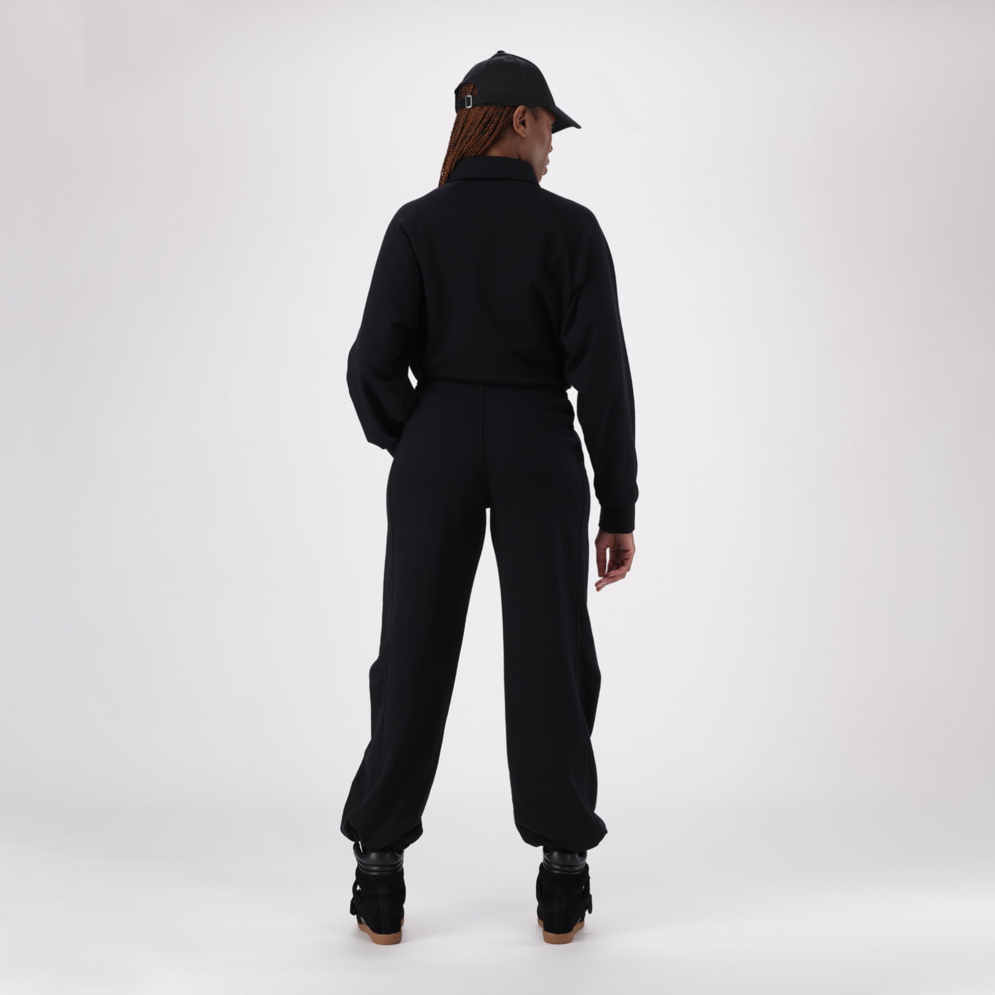 MOLLY BLACK WIDELEG JOGGER - view 4